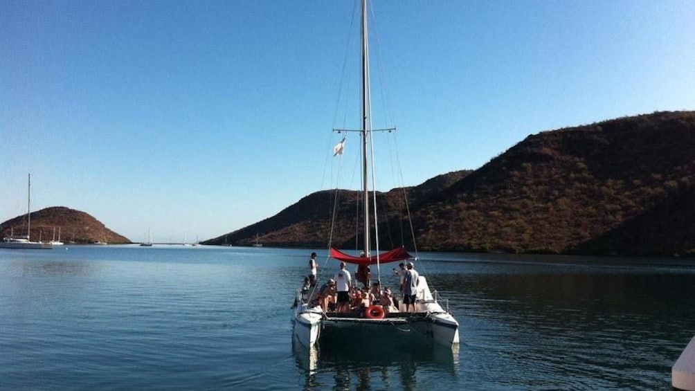 Catamaran off the coast of Loreto, Mexico