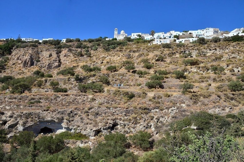 Milos landscape during the day