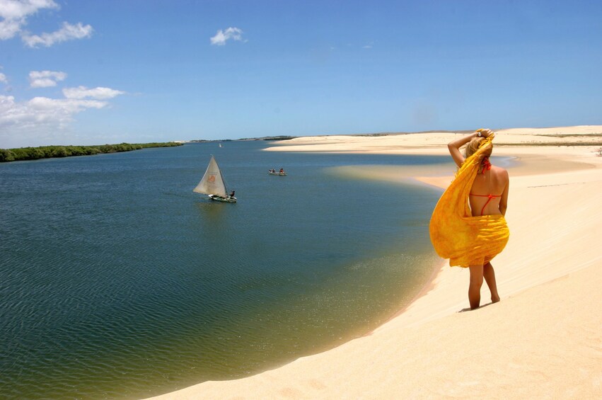 Woman on Galinos Beach