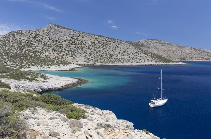 Show item 5 of 10. Semi-private day sailing tour to the small cyclades