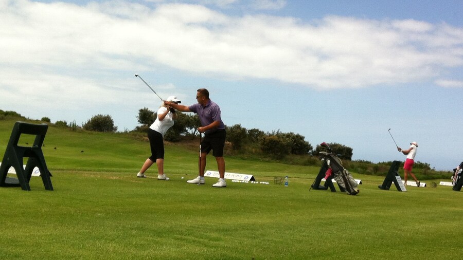 Golfers at Song Be Golf Resort