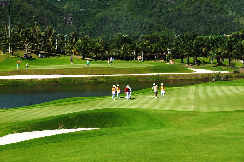 Day view at Diamond Bay Golf & Villas on Nha Trang beach