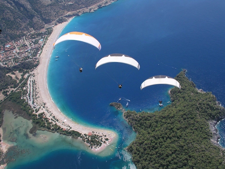 Show item 1 of 5. Paragliding over the Blue Lagoon