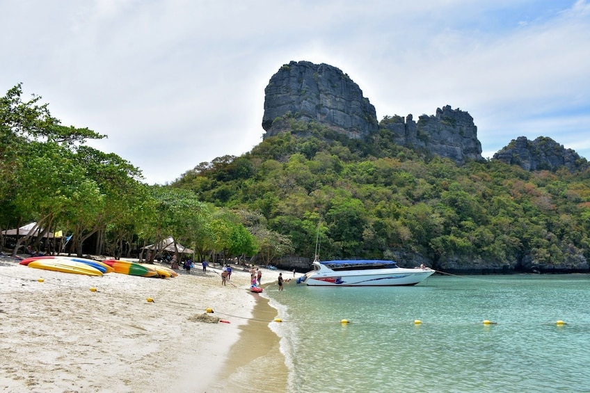 Beach and vegetation on a Thai island