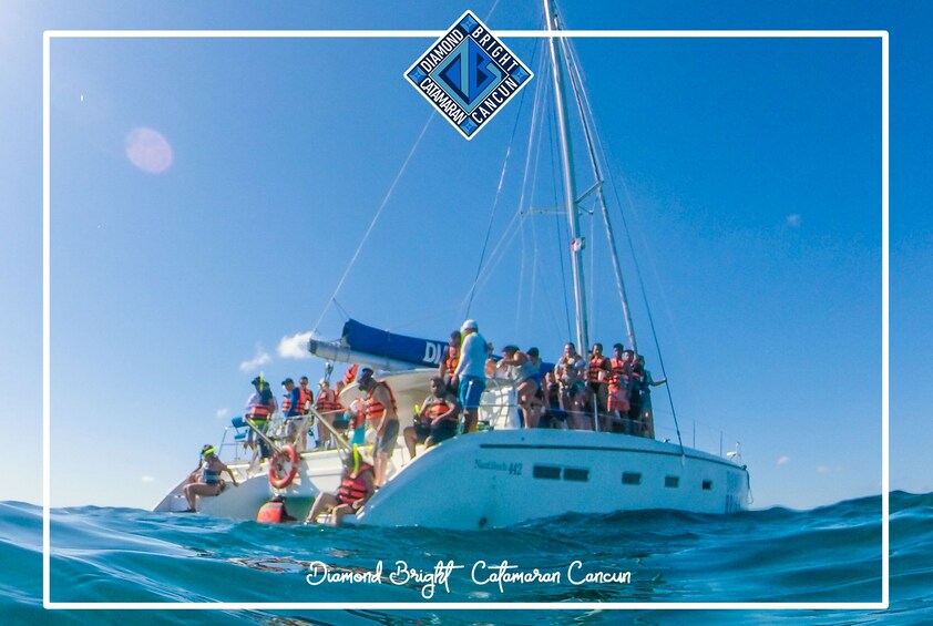 Full-day Isla Mujeres adventure on luxury Catamaran.