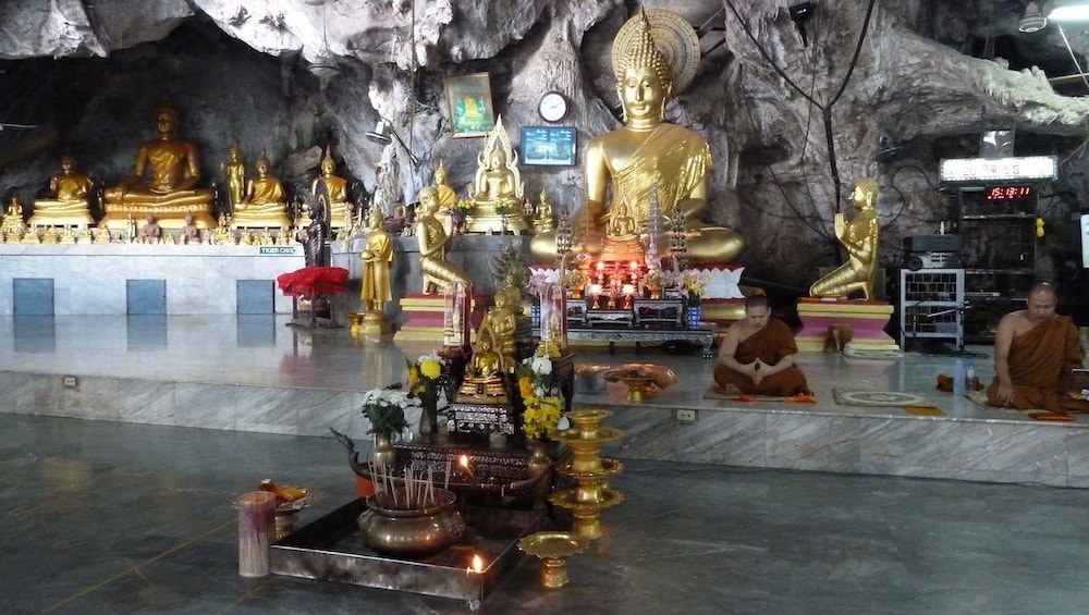 Inside of Tiger Cave Temple in Krabi, Thailand