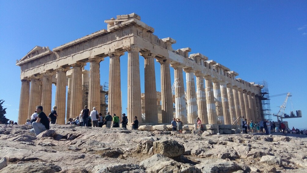 The Parthenon on a sunny day