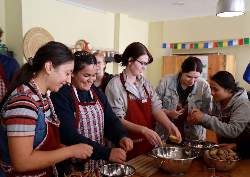 Seven Women Cooking Class