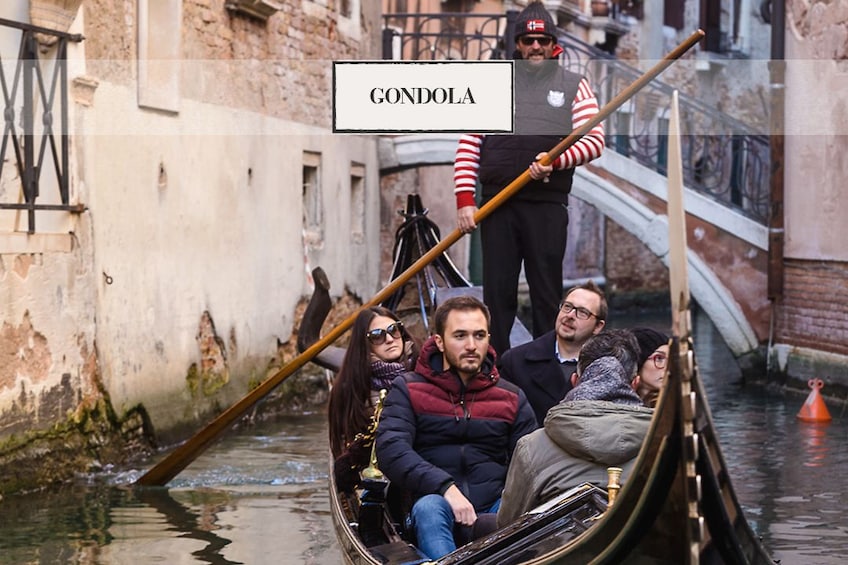 Gondola canal tour in Venice