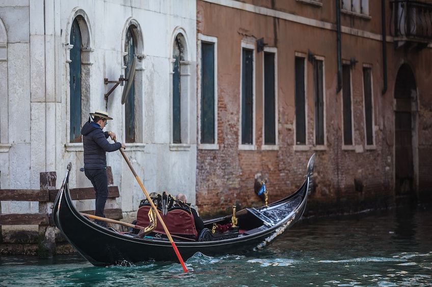 Gondola canal tour in Venice