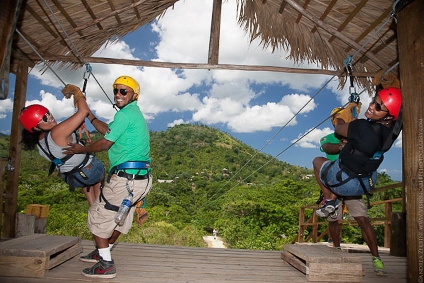 Monkey Land & Zip Line Combo Tour Full Day