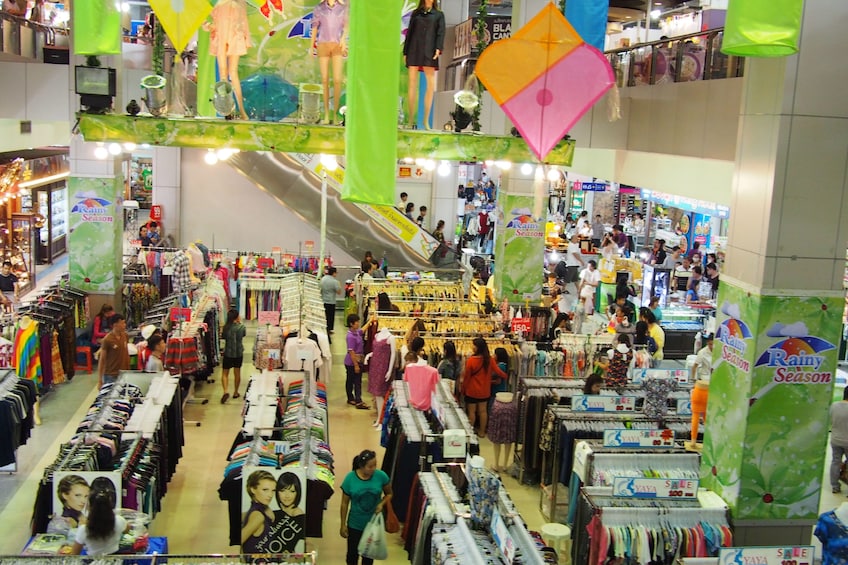 Aerial view of shopping mall in Bangkok