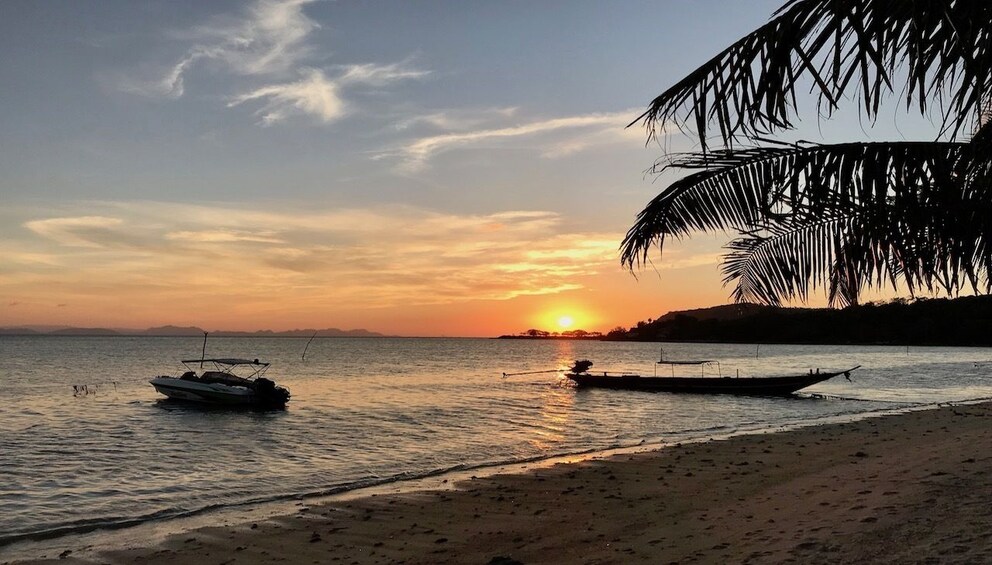 View of sunset from Thailand beach