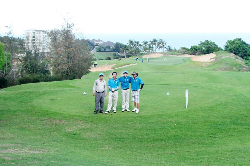Group golfing at Chi Linh Star Golf Country Club in Vietnam