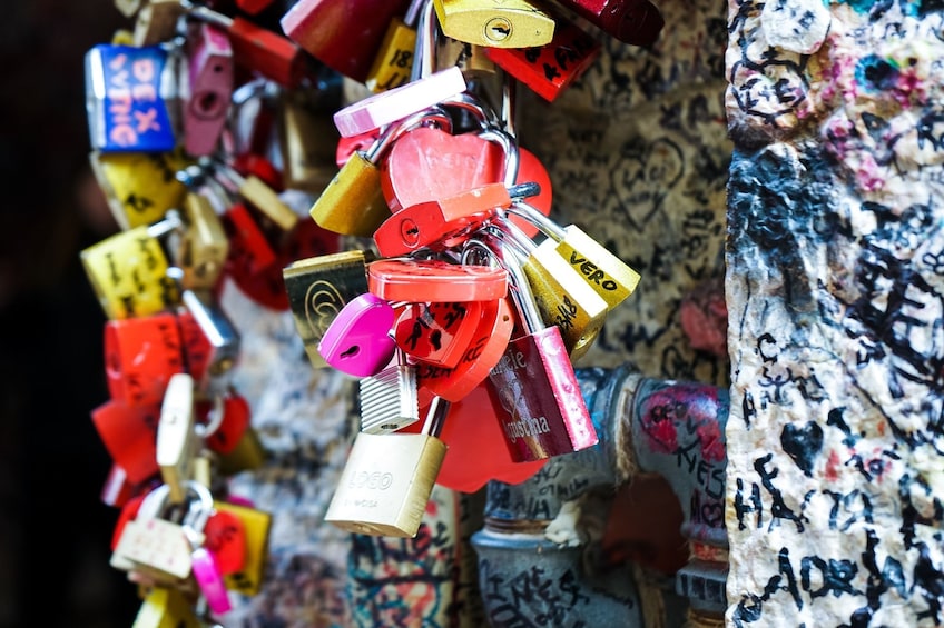 Padlocks in Verona, Italy