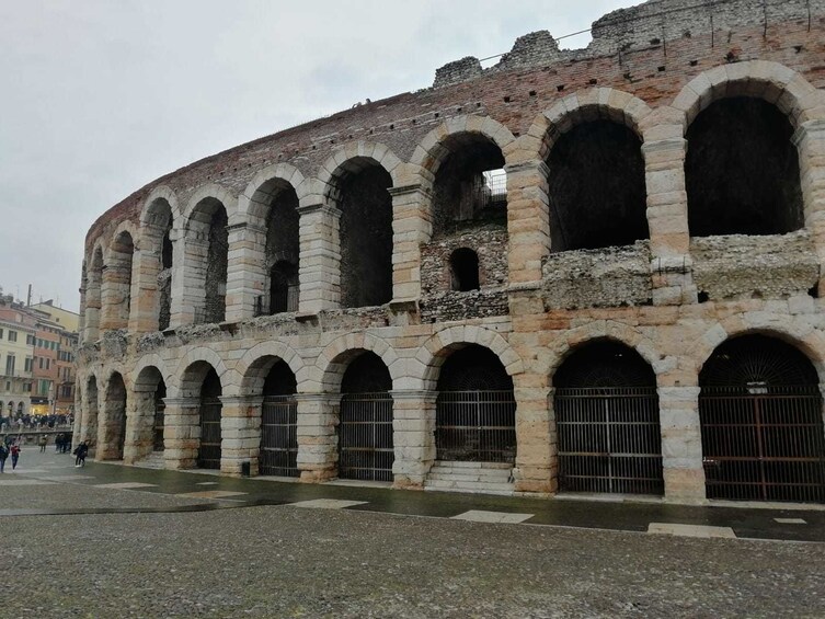 Close view of the Verona Arena