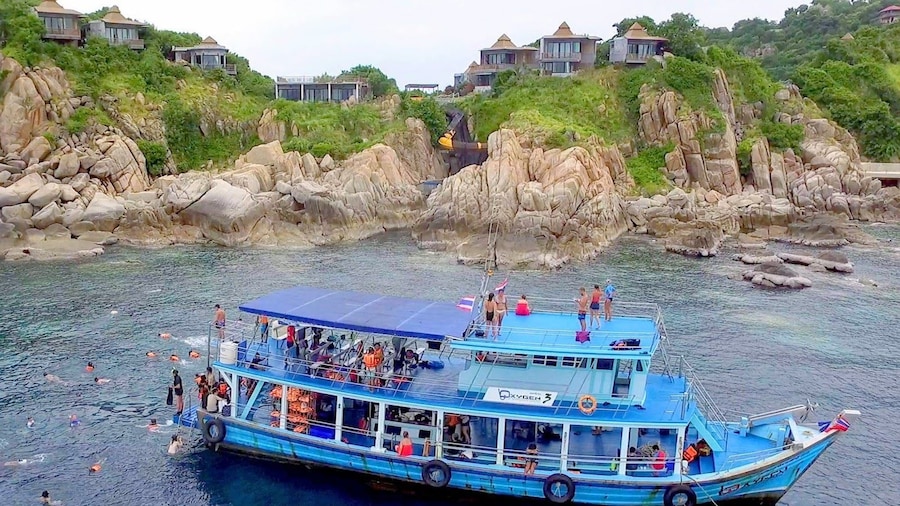 Boat on a bay in Thailand