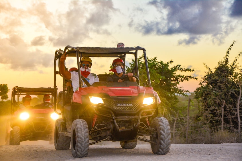 Buggy tour at dusk in Punta Cana