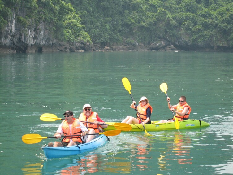 Kayaking on Halong Bay