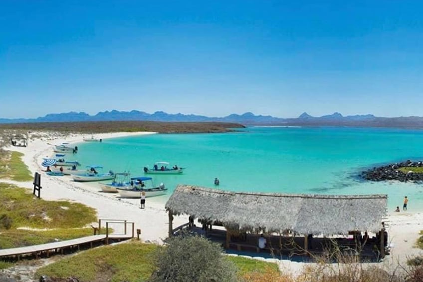 Panoramic view of beach near Loreto, Mexico