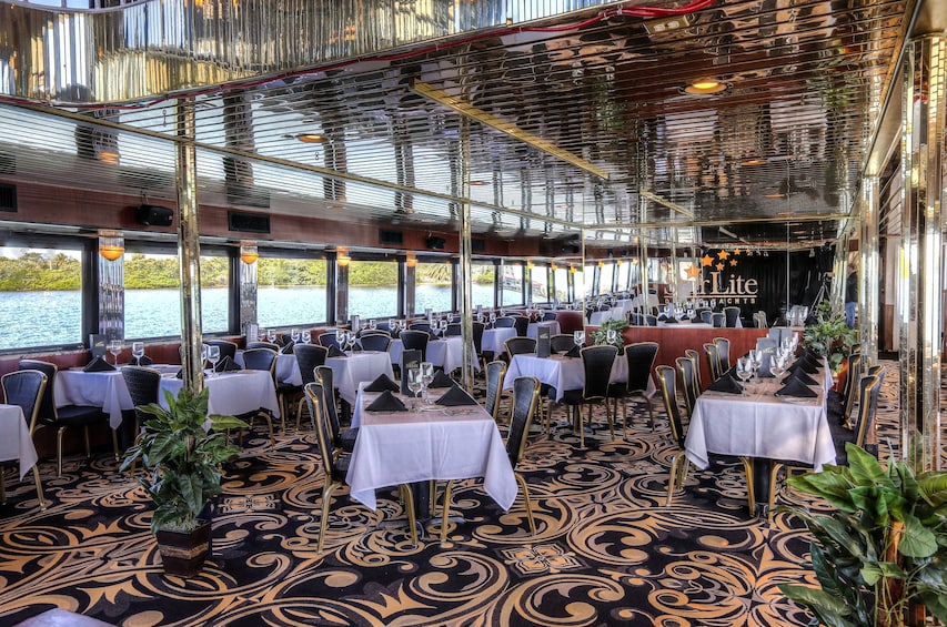 Dining room on cruise ship in Clearwater, Florida