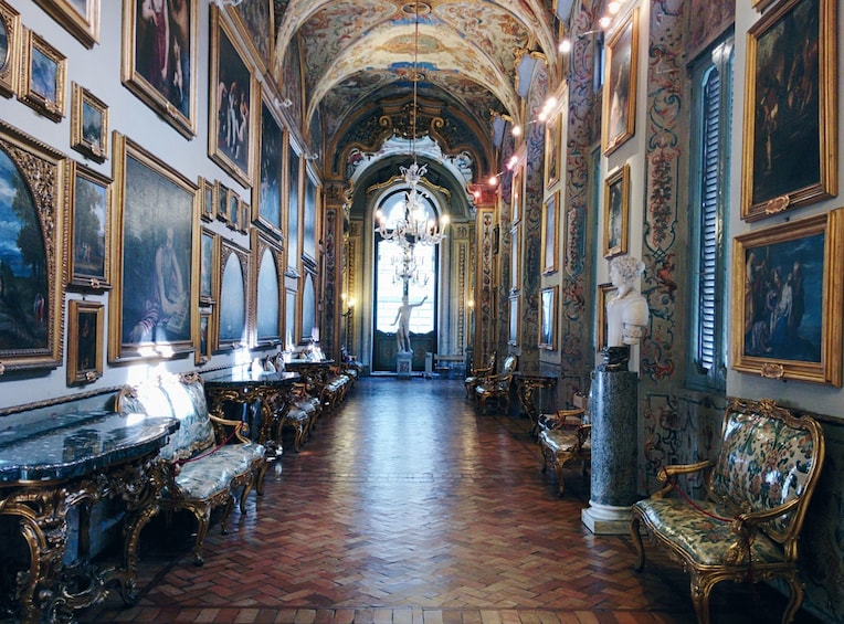 Doria Pamphili Gallery lined with paintings