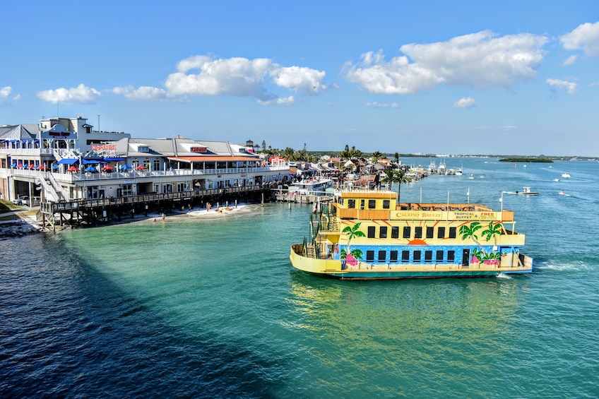 Calypso Breeze Cruise ship on a sunny day in Florida