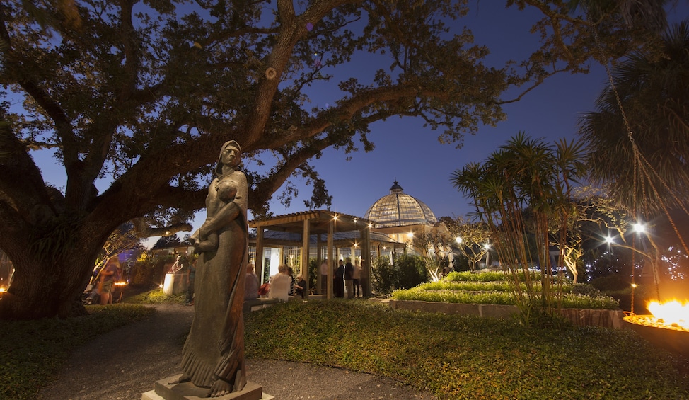 Show item 3 of 9. Enrique Alferez Sculpture Garden at night