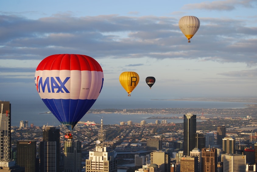 Balloon Flights Over the City of Melbourne