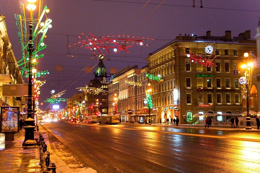 Private night city tour of Saint Petersburg