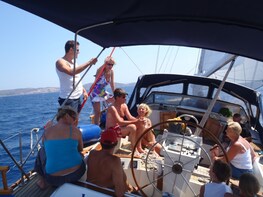 Sail cruise to Delos and Rhenia islands