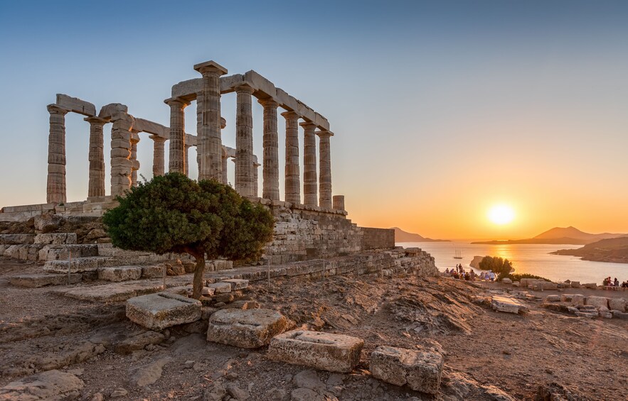 Temple of Poseidon and Cape of Sounion private sunset Tour