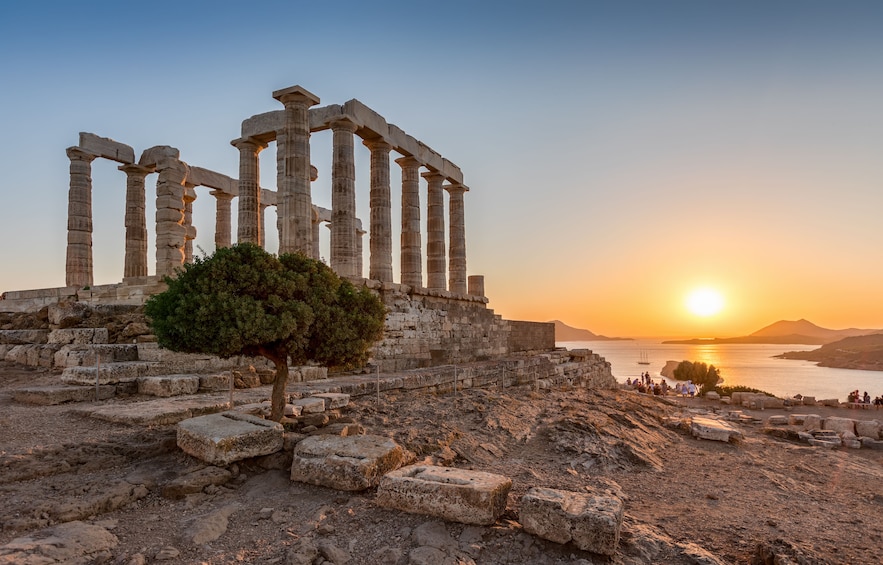 Temple of Poseidon and Cape of Sounion private sunset Tour