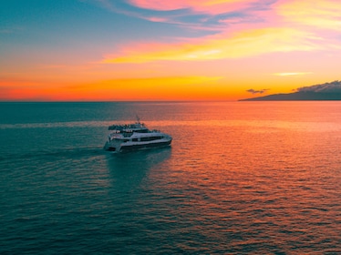 Crucero con cena al atardecer desde Ma'alaea: costillas, mahi mahi, pollo o...