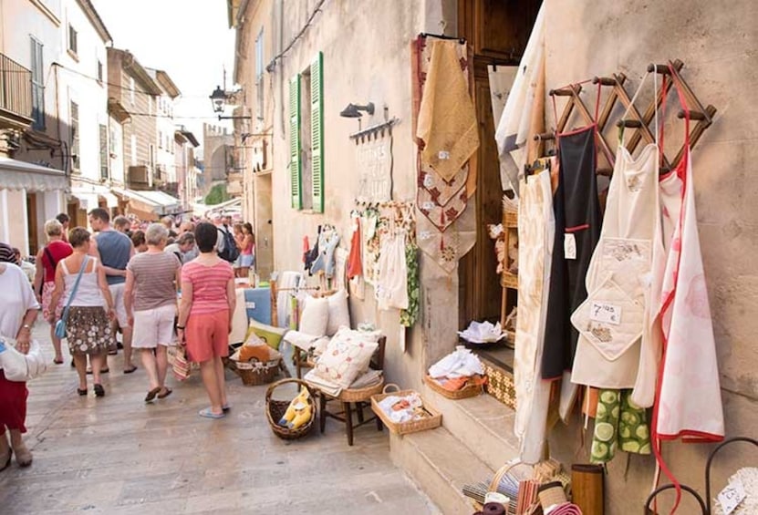 Arts and crafts at street market in Cap de Formentor