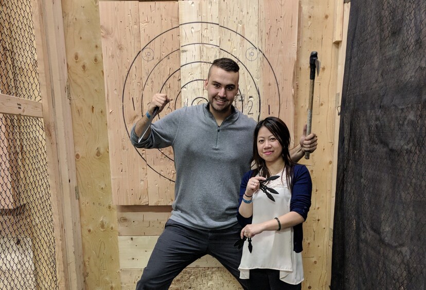 Show item 1 of 1. Knife Throwing