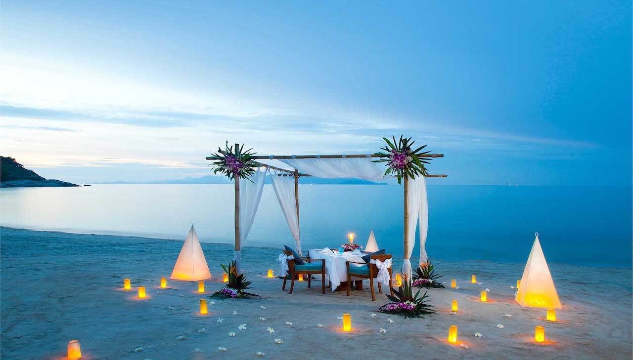 Private Dinner Romantic Dinner On The Beach Melati Resort