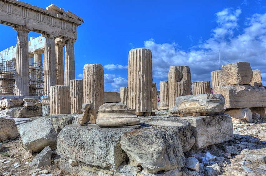 Day view of the Acropolis Site in Athens 