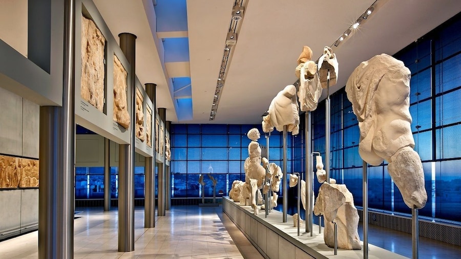 Inside view of the new Acropolis museum