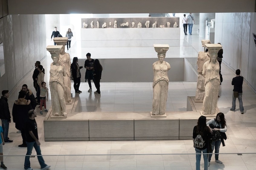 Inside the Acropolis Museum in Athens