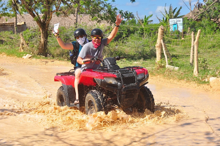 Half-Day Dominican Tour: Quad Bikes, River Cave & Waterfall