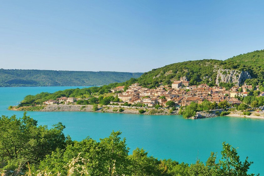 Panoramic view of Lake of Sainte-Croix