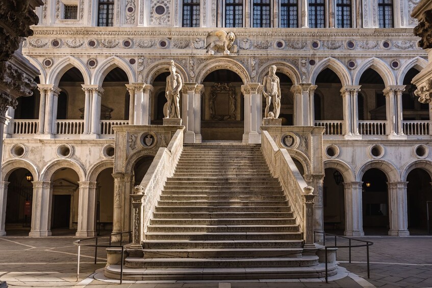 Day view outside Doge's Palace in Venice, Italy