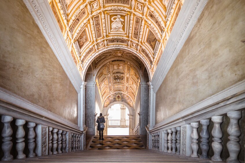 Visitor at Doge's Palace Palace in Venice, Italy