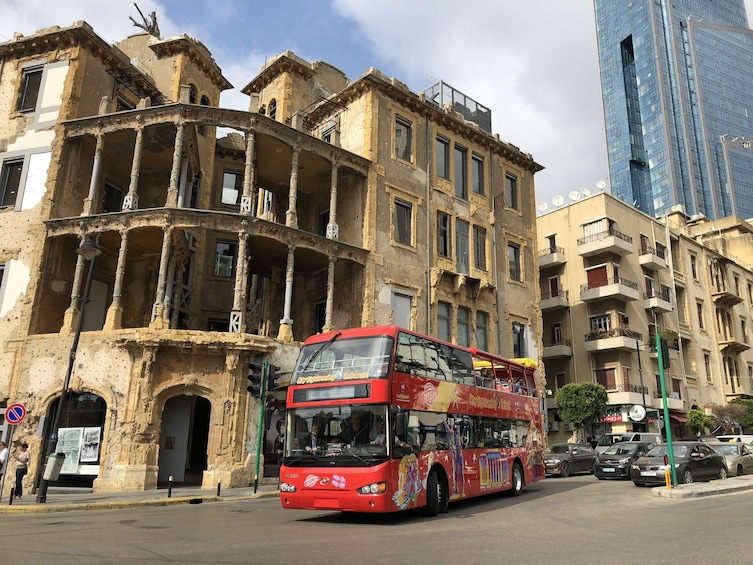 City Sightseeing Hop-On Hop-Off Bus touring Beirut