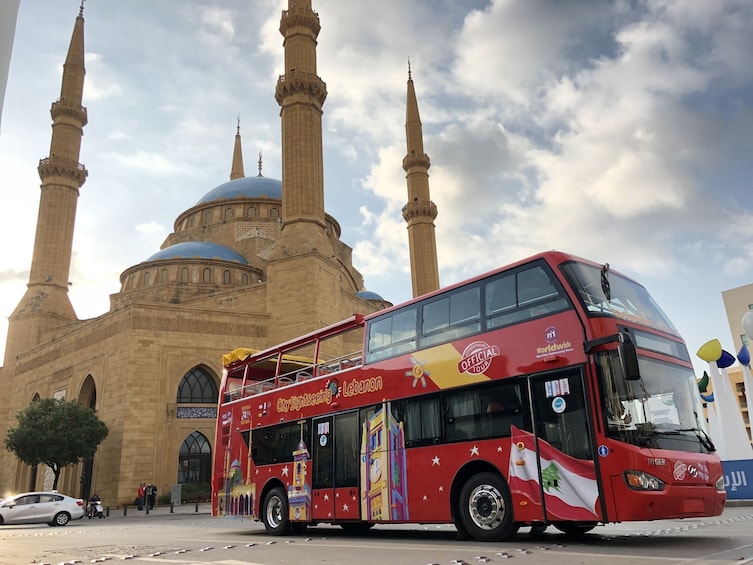 City Sightseeing bus on the streets of Beirut