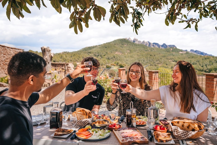 Montserrat Monastery Visit & Lunch at a Farmhouse from Barcelona