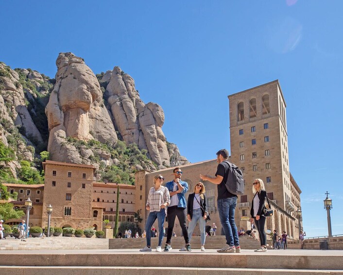 Montserrat Monastery Visit & Lunch at a Farmhouse from Barcelona