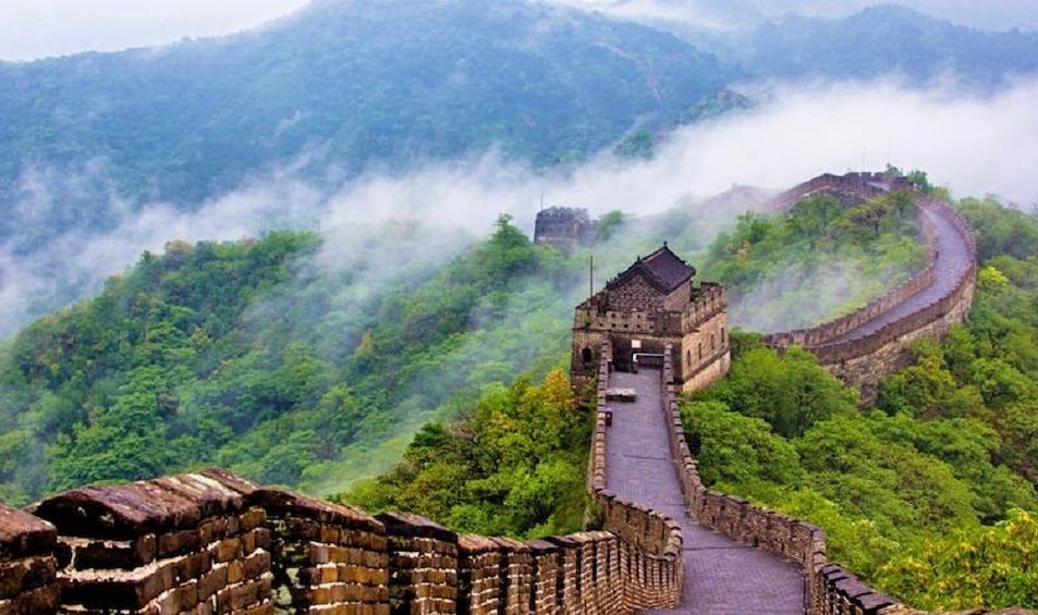 Show item 4 of 5. Mutianyu Great Wall share tour with cable car and lunch