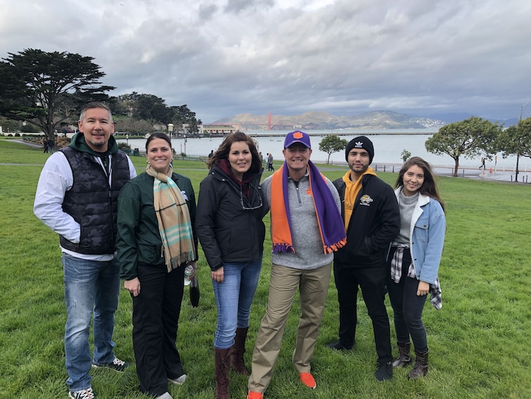 Tour group at Golden Gate park
